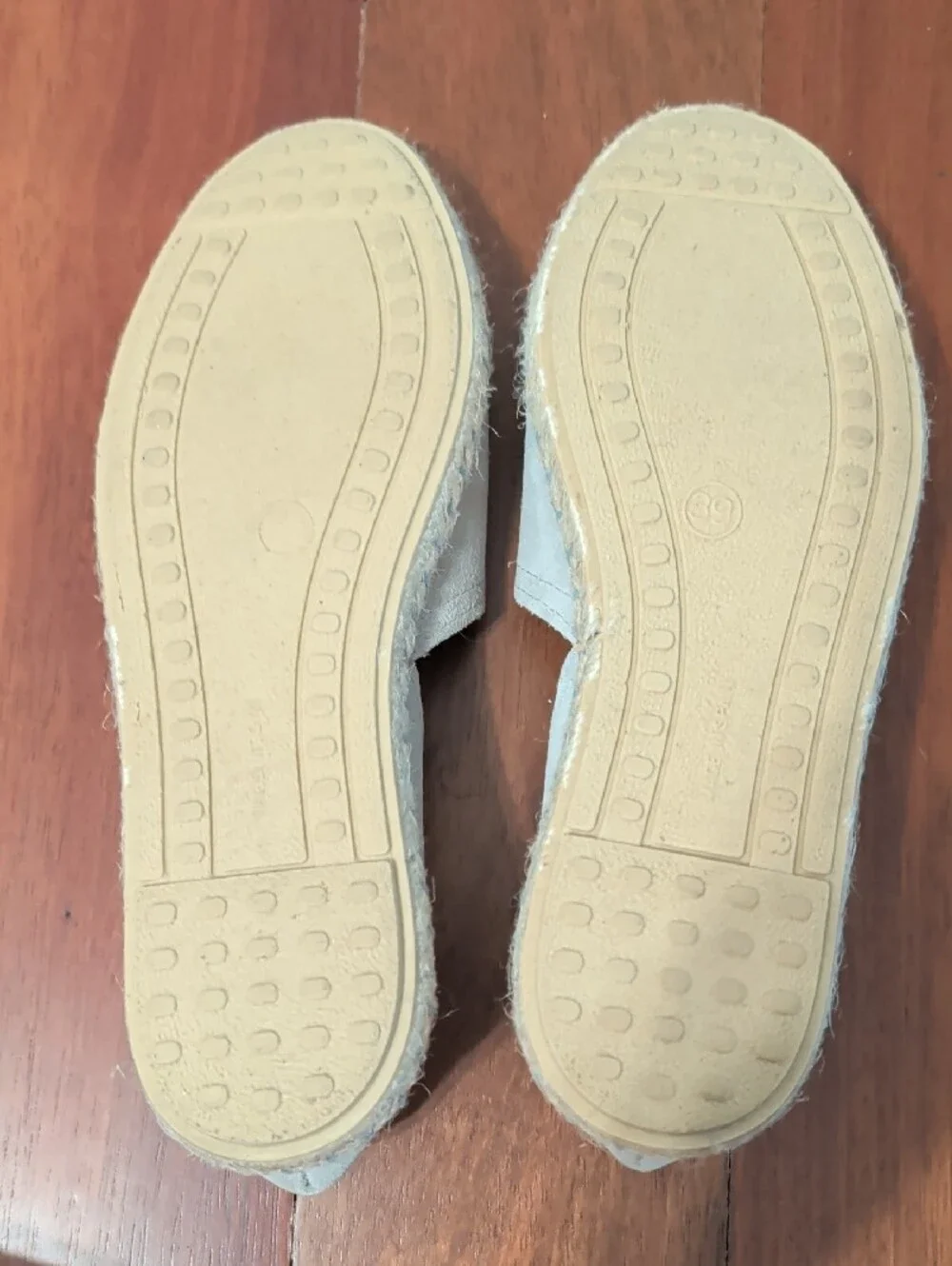 Verbena CARMEN Light Taupe Gray Suede Espadrille Flats - Women